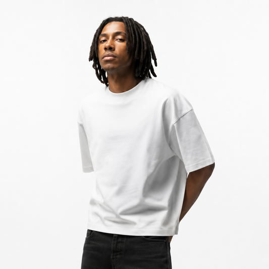 Polera Oversize (black/white)