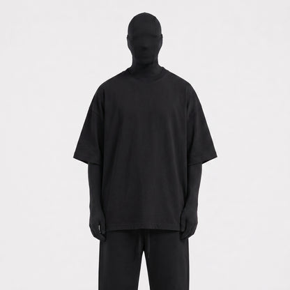 Polera oversize premium blanco y negro Nova Conquista - vista 5